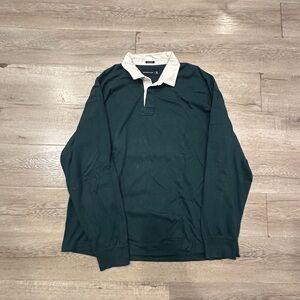 abercrombie and fitch rugby shirt green